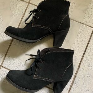 Clark’s black booties